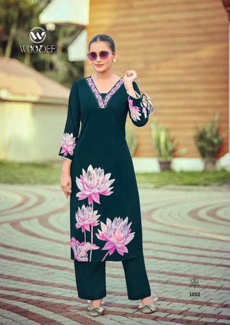Woodee Harmeen catalog co ord set in surat manafacture - Sanvari Fashion
