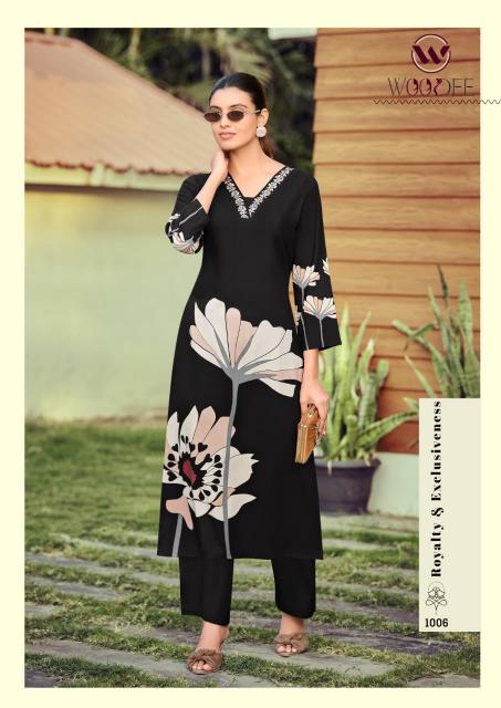 Woodee Harmeen catalog co ord set in surat manafacture - Sanvari Fashion