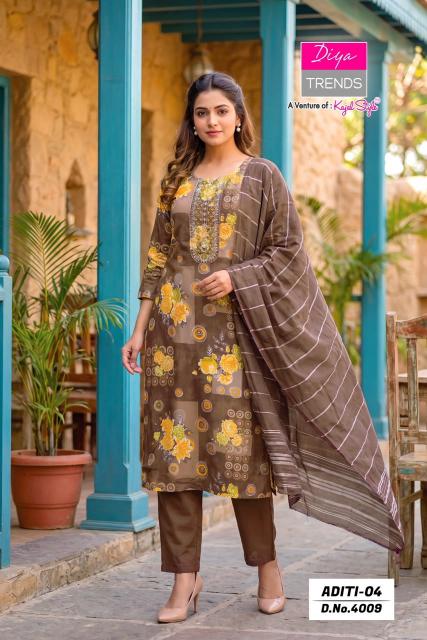 Diya Trends Aditi vol 4 0.1 catalog wholesale kurti shop anokhi in dadar - Sanvari Fashion