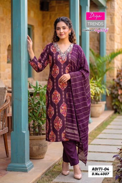 Diya Trends Aditi vol 4 0.1 catalog wholesale kurti shop anokhi in dadar - Sanvari Fashion