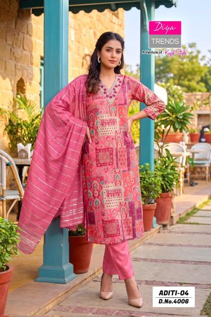 Diya Trends Aditi vol 4 0.1 catalog wholesale kurti shop anokhi in dadar - Sanvari Fashion