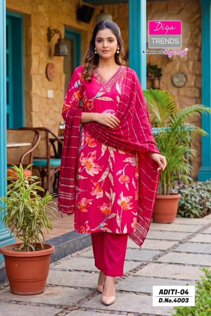Diya Trends Aditi vol 4 0.2 catalog wholesale kurti shops in hyderabad - Sanvari Fashion