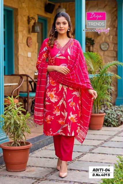 Diya Trends Aditi vol 4 0.2 catalog wholesale kurti shops in hyderabad - Sanvari Fashion