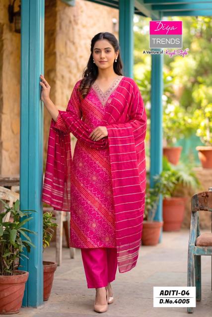 Diya Trends Aditi vol 4 0.2 catalog wholesale kurti shops in hyderabad - Sanvari Fashion