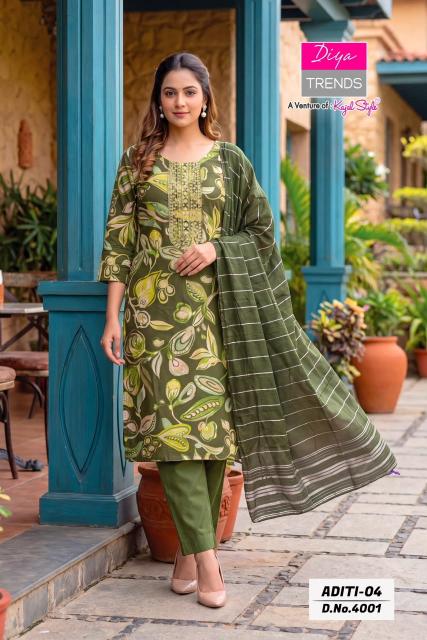 Diya Trends Aditi vol 4 0.2 catalog wholesale kurti shops in hyderabad - Sanvari Fashion