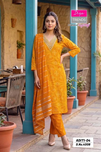 Diya Trends Aditi vol 4 0.2 catalog wholesale kurti shops in hyderabad - Sanvari Fashion