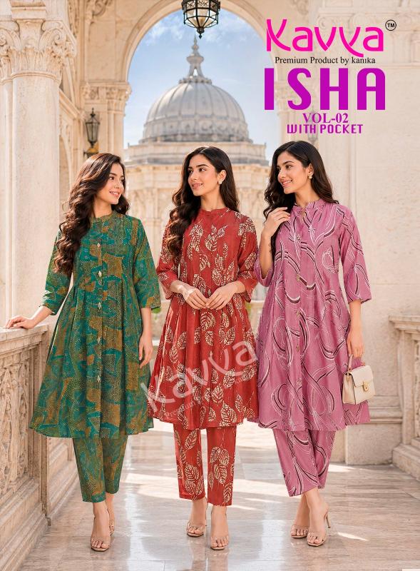 Kavya Isha vol 2 catalog coord set wholesale market - Sanvari Fashion