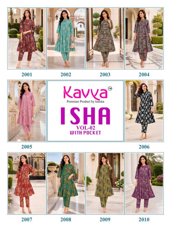 Kavya Isha vol 2 catalog coord set wholesale market - Sanvari Fashion