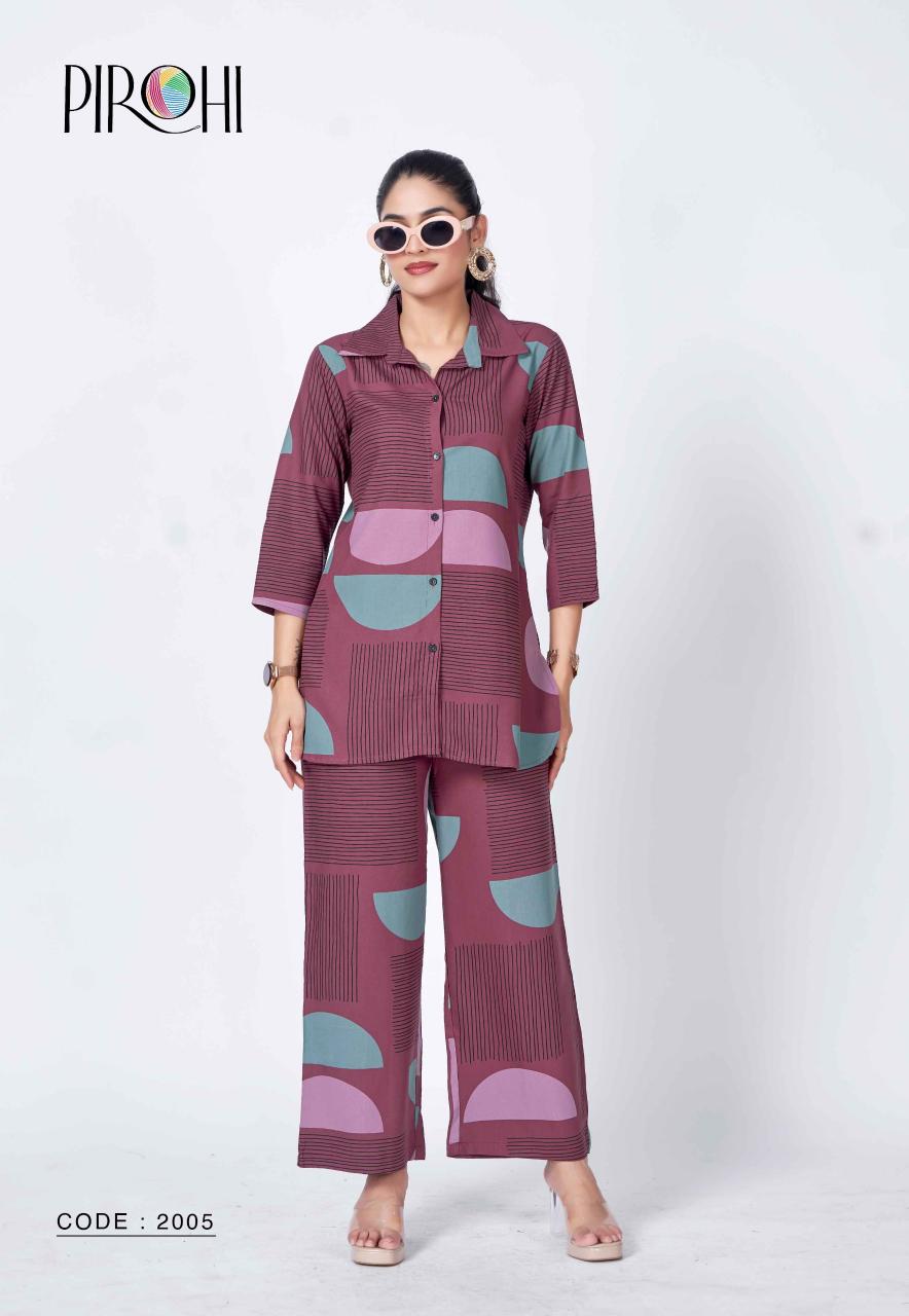 Pirohi Royal 0.2 catalog coord set wholesale price - Sanvari Fashion