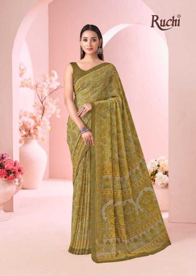 Ruchi Raagini Georgette catalog saree in wholesale - Sanvari Fashion