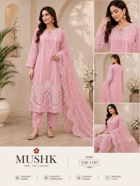 Shrddha Mushk CW 1197 Catalog surat Pakistani copy suits shop in vadodara - Sanvari Fashion