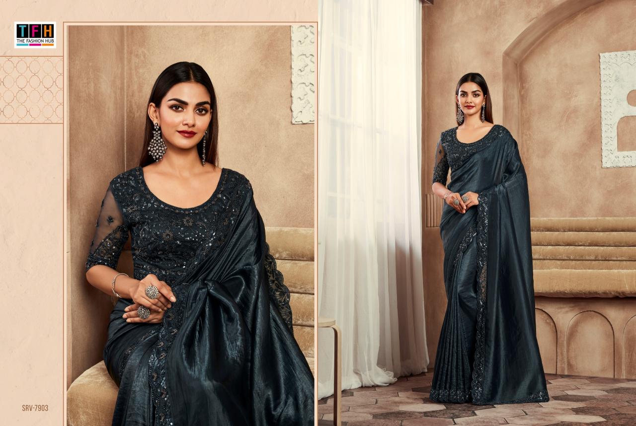 TFH Sarvaratna vol 2 catalog designer saree wholesale market in delhi - Sanvari Fashion