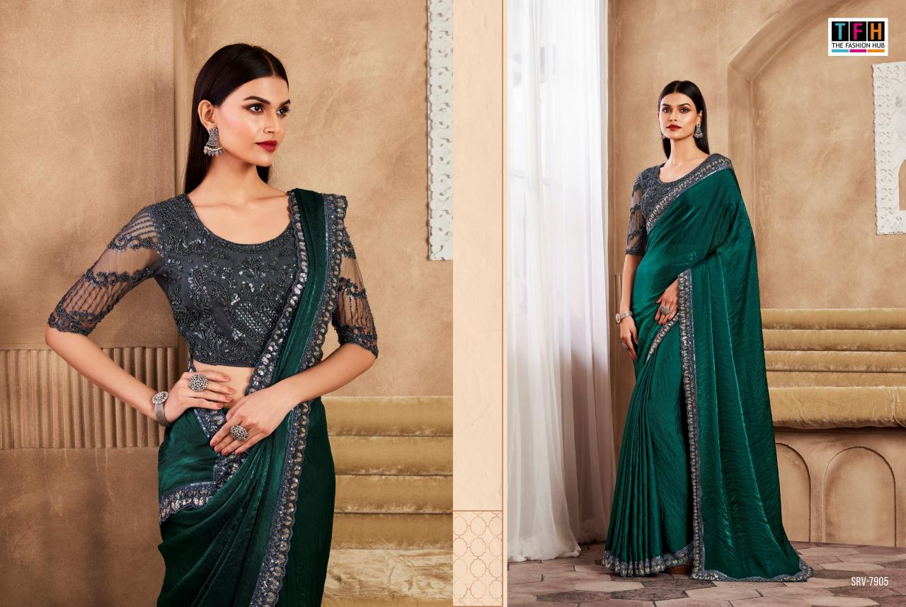 TFH Sarvaratna vol 2 catalog designer saree wholesale market in delhi - Sanvari Fashion