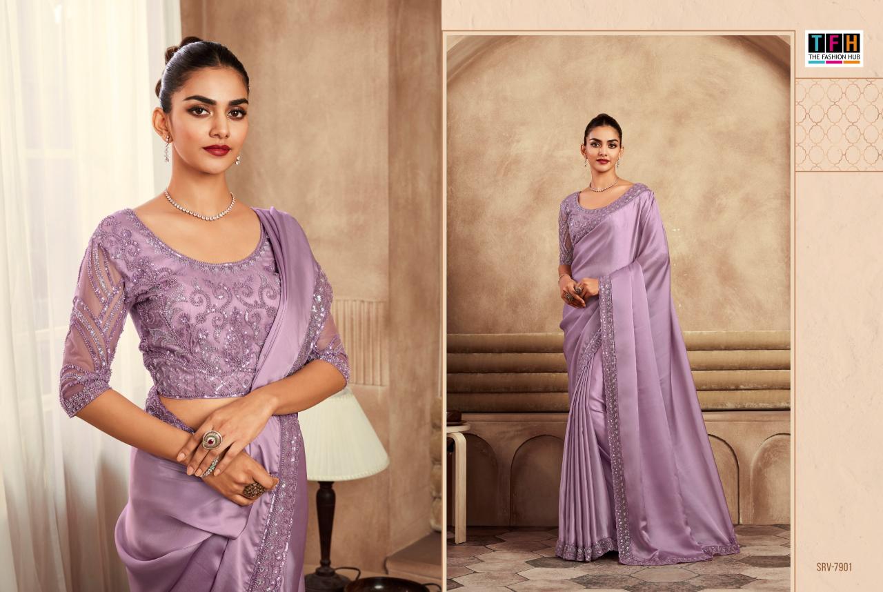 TFH Sarvaratna vol 2 catalog designer saree wholesale market in delhi - Sanvari Fashion