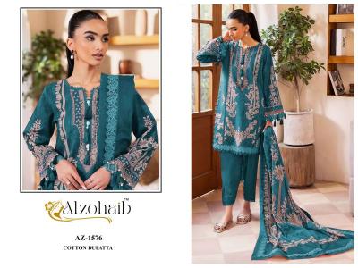 Alzohaib Noura Vol 1 catalog Cotton Dupatta wholesale market for pakistani suits in hyderabad - Sanvari Fashion