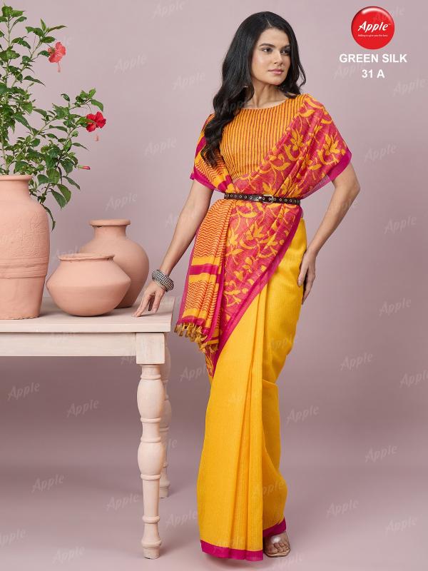 Apple Green Silk vol 31 catalog saree wholesale shop - Sanvari Fashion