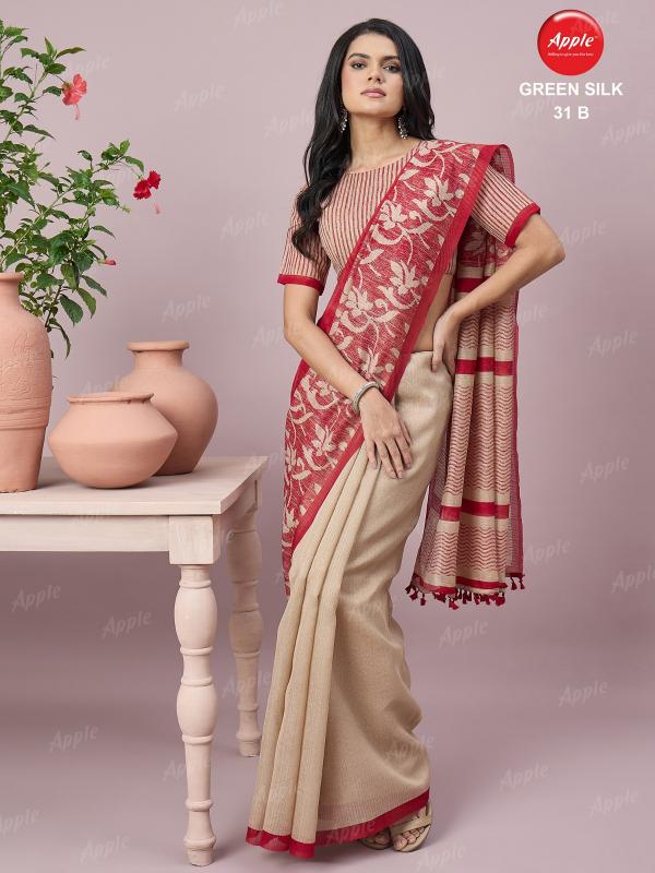 Apple Green Silk vol 31 catalog saree wholesale shop - Sanvari Fashion