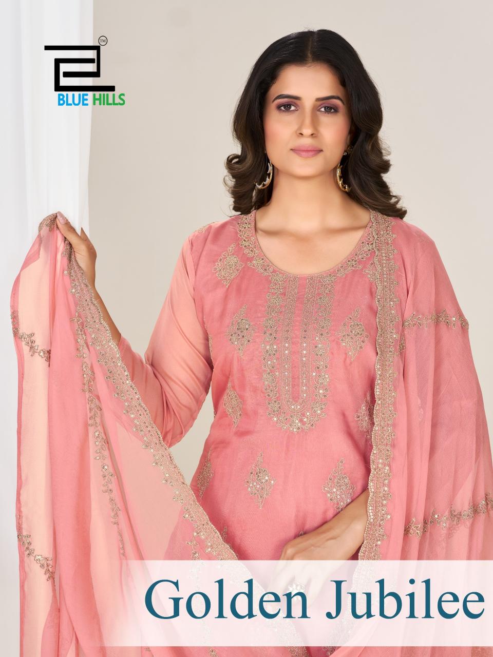 Blue Hills Golden Jubilee catalog kurti wholesale market - Sanvari Fashion