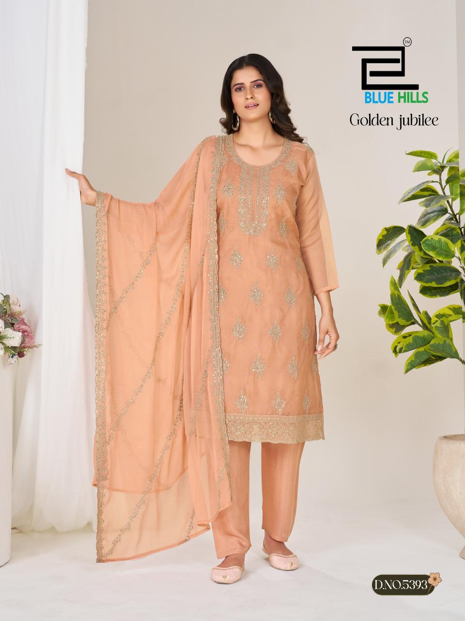 Blue Hills Golden Jubilee catalog kurti wholesale market - Sanvari Fashion