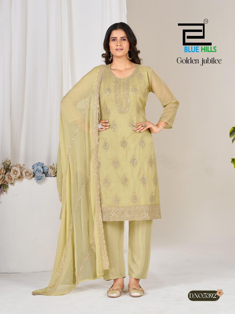 Blue Hills Golden Jubilee catalog kurti wholesale market - Sanvari Fashion