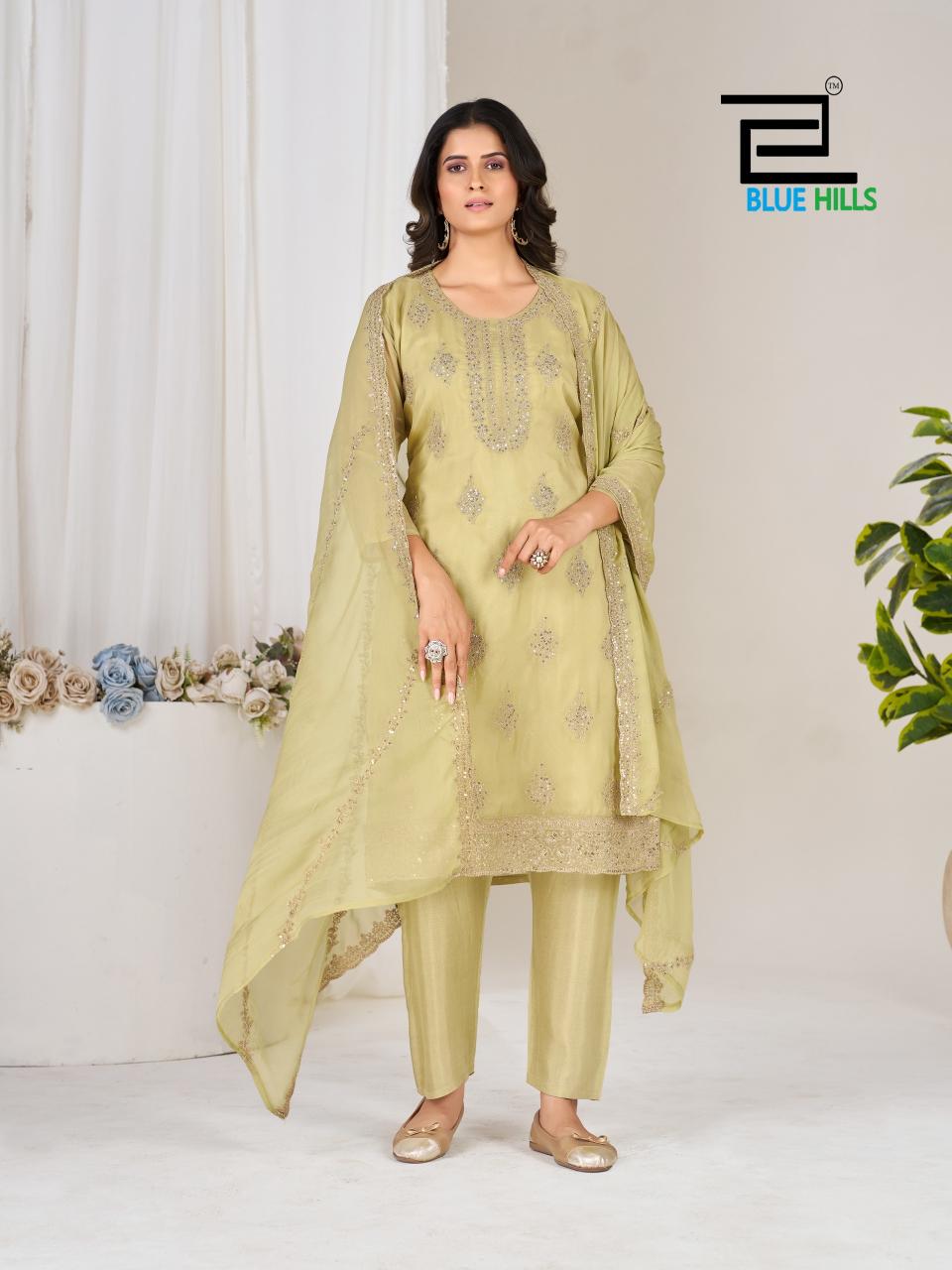 Blue Hills Golden Jubilee catalog kurti wholesale market - Sanvari Fashion