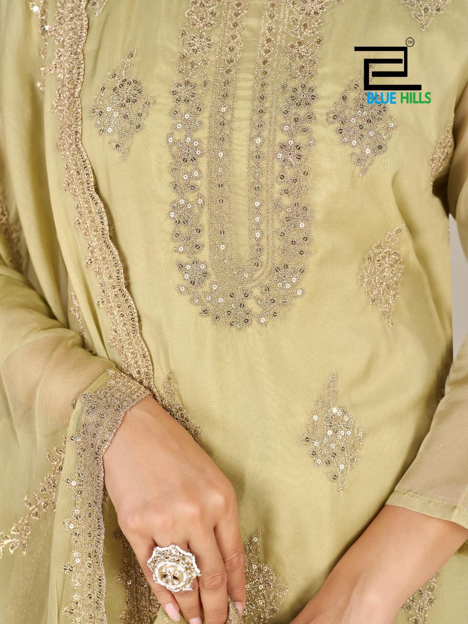 Blue Hills Golden Jubilee catalog kurti wholesale market - Sanvari Fashion