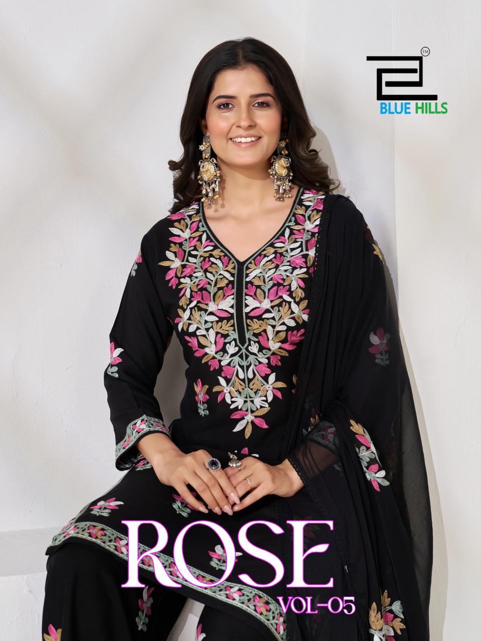 Blue Hills Rose vol 5 catalog wholesale market of kurtis in ludhiana - Sanvari Fashion