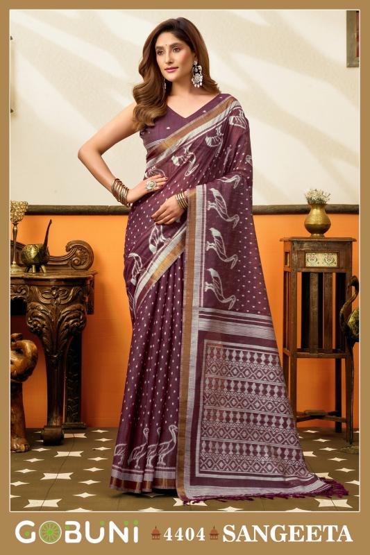 Gobuni Sangeeta catalog wholesale saree for business - Sanvari Fashion