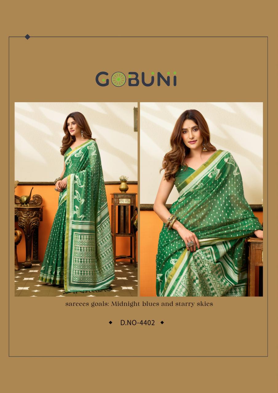 Gobuni Sangeeta catalog wholesale saree for business - Sanvari Fashion