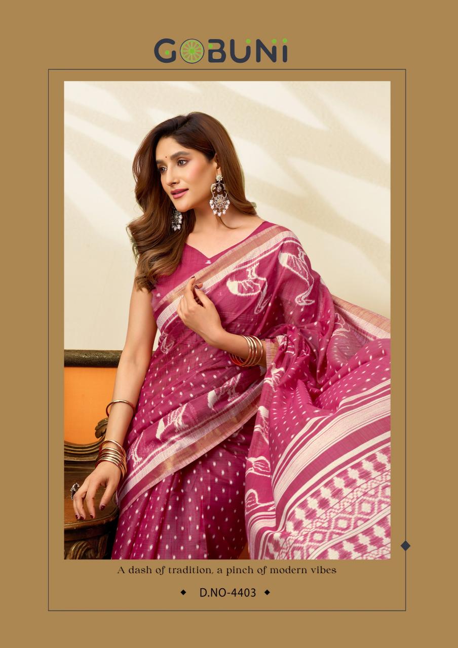 Gobuni Sangeeta catalog wholesale saree for business - Sanvari Fashion