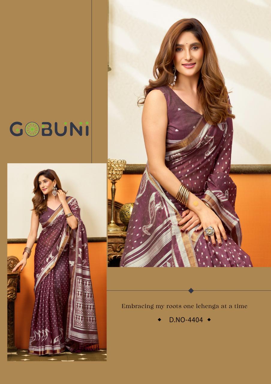Gobuni Sangeeta catalog wholesale saree for business - Sanvari Fashion