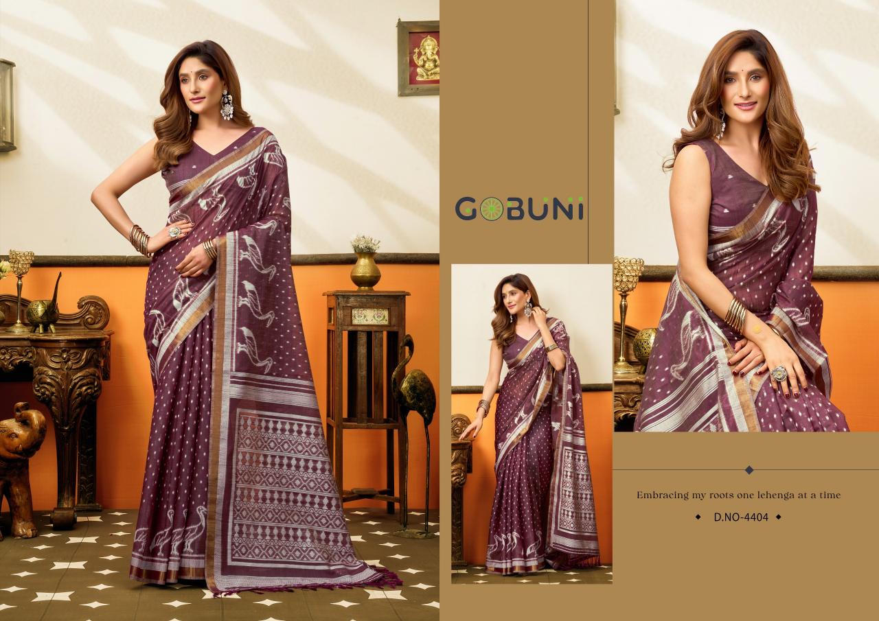 Gobuni Sangeeta catalog wholesale saree for business - Sanvari Fashion