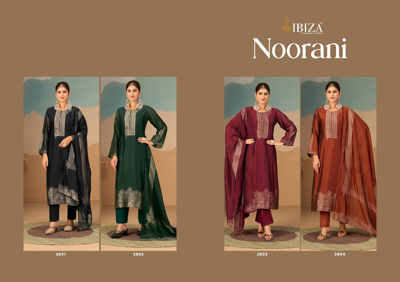 Ibiza Noorani catalog unstitched salwar kameez wholesalers kolkata - Sanvari Fashion