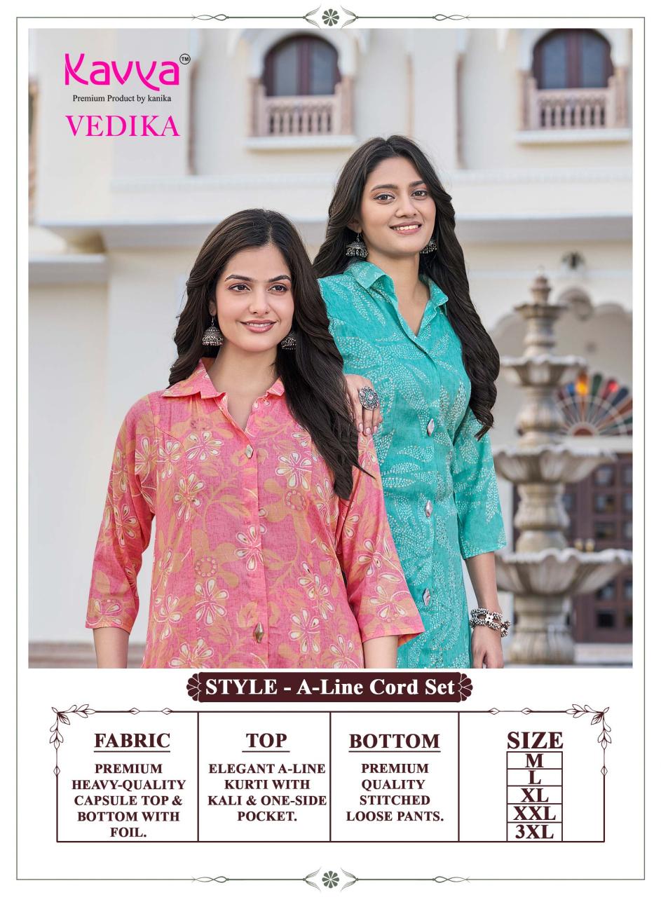 Kavya Vedika vol 10 catalog coord set wholesale market - Sanvari Fashion