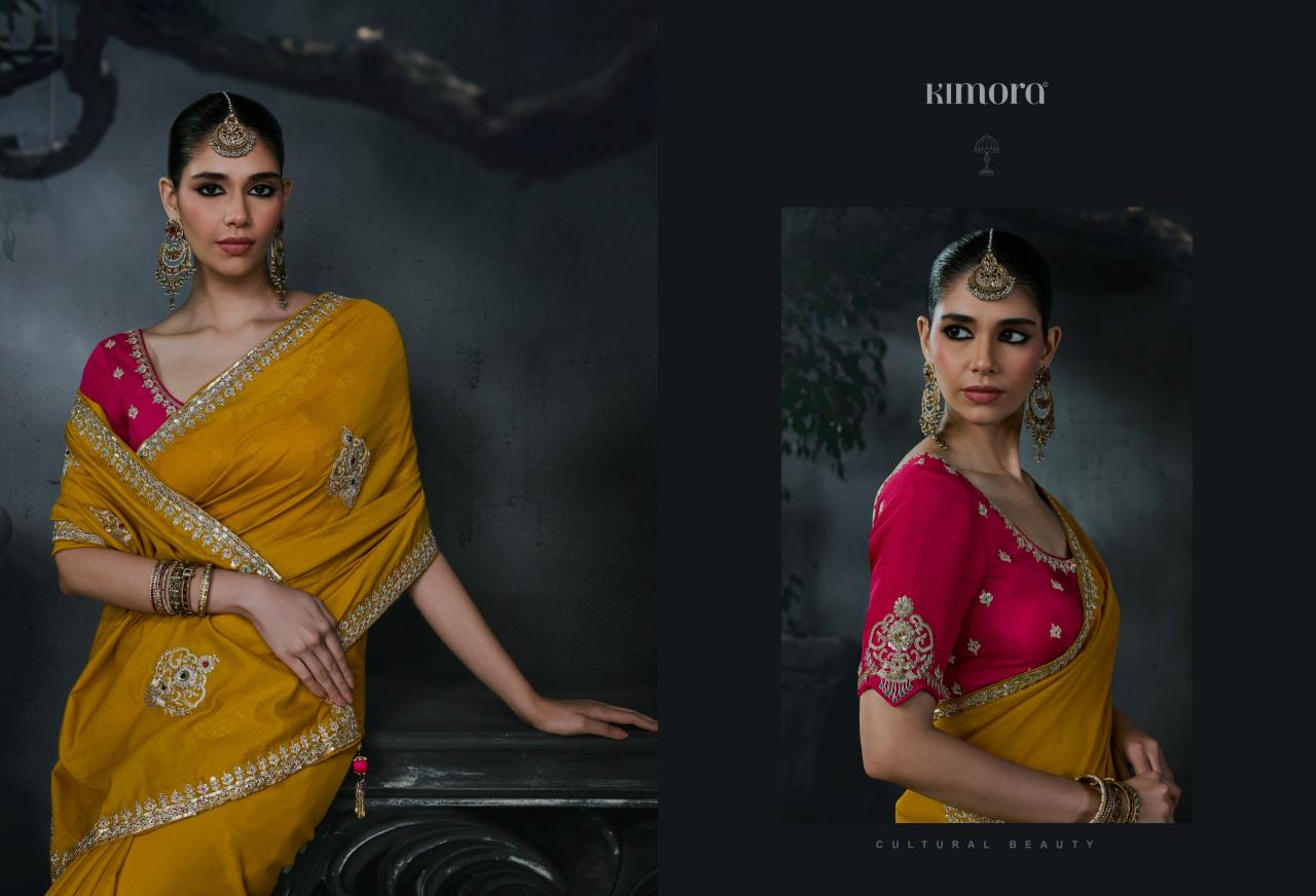 Kimora Kajal vol 19 catalog wholesale saree shop near me - Sanvari Fashion