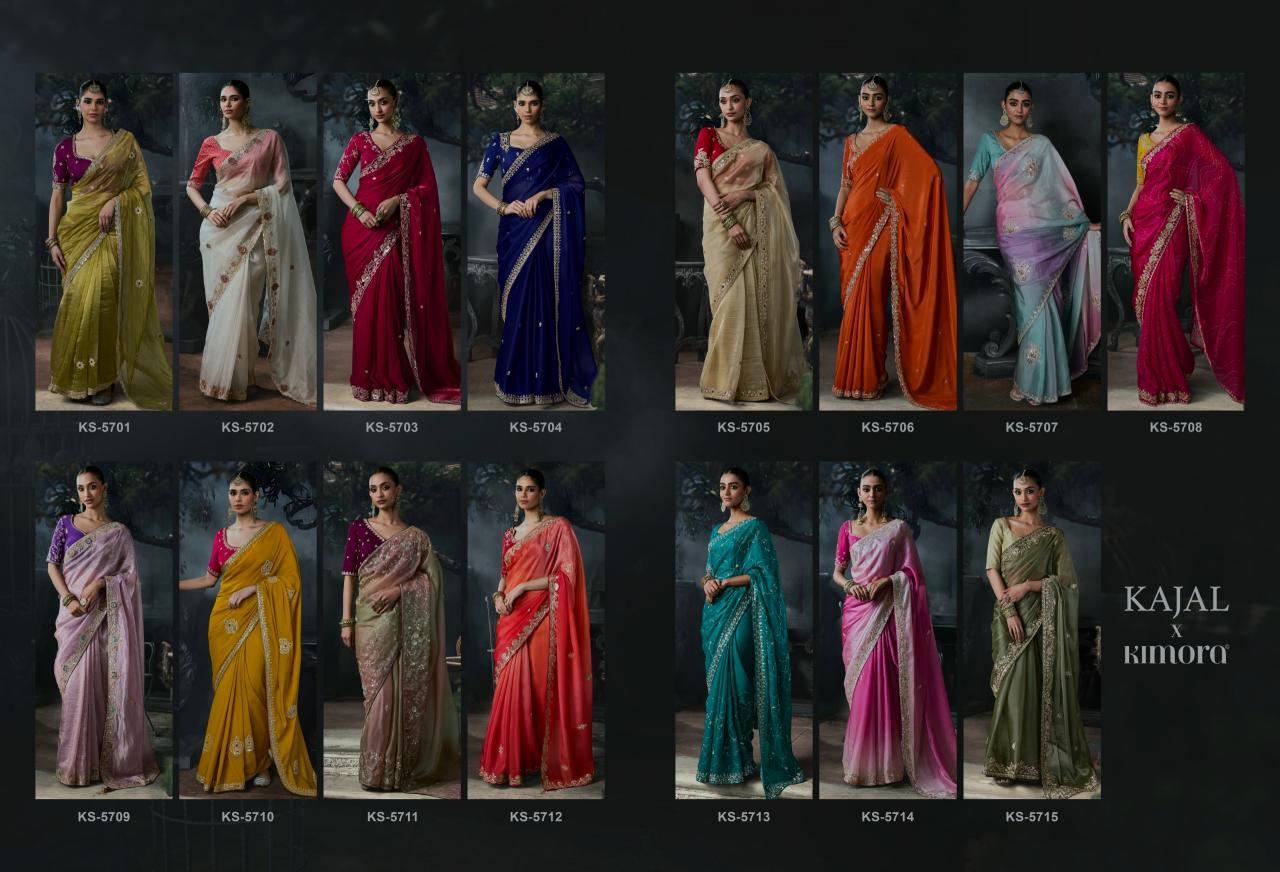 Kimora Kajal vol 19 catalog wholesale saree shop near me - Sanvari Fashion