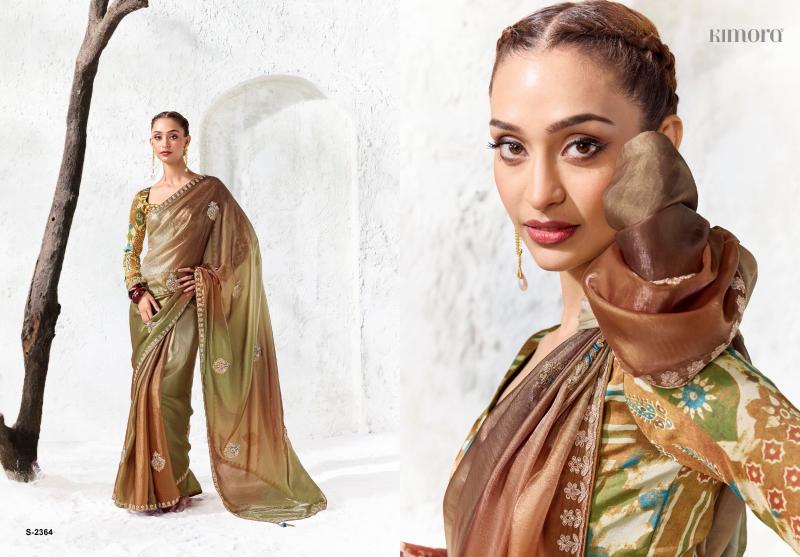 Kimora Rangat vol 5 catalog organza saree wholesalers - Sanvari Fashion