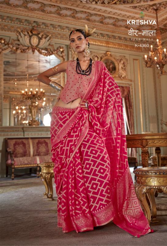 Kreshva Veer Mala catalog wholesale saree shops - Sanvari Fashion