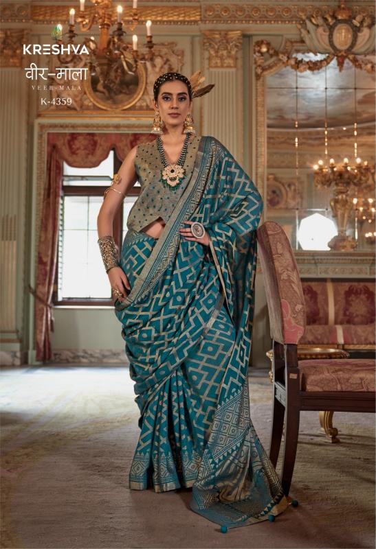Kreshva Veer Mala catalog wholesale saree shops - Sanvari Fashion