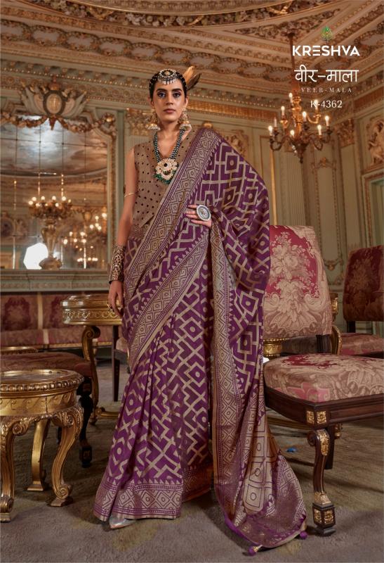 Kreshva Veer Mala catalog wholesale saree shops - Sanvari Fashion