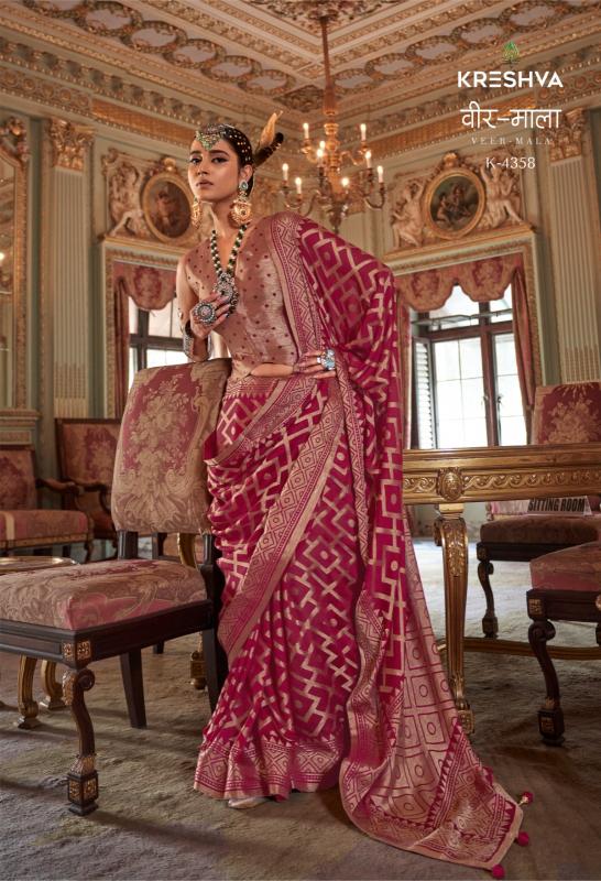 Kreshva Veer Mala catalog wholesale saree shops - Sanvari Fashion
