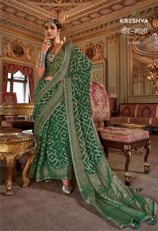 Kreshva Veer Mala catalog wholesale saree shops - Sanvari Fashion