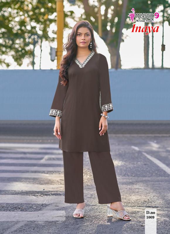 Mystic 9 Inaya Vol 1 catalog dubai co ord set wholesalers - Sanvari Fashion