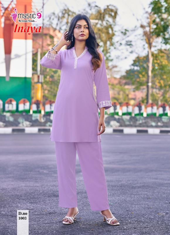 Mystic 9 Inaya Vol 1 catalog dubai co ord set wholesalers - Sanvari Fashion