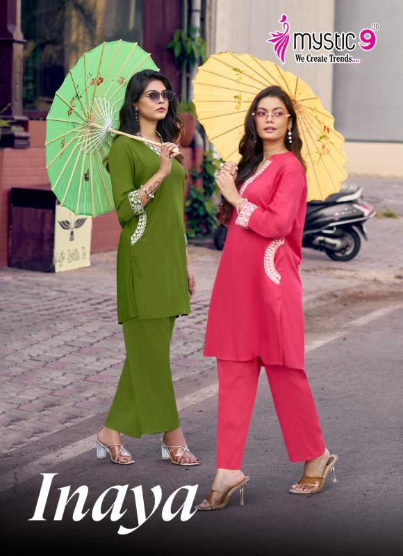 Mystic 9 Inaya Vol 1 catalog dubai co ord set wholesalers - Sanvari Fashion