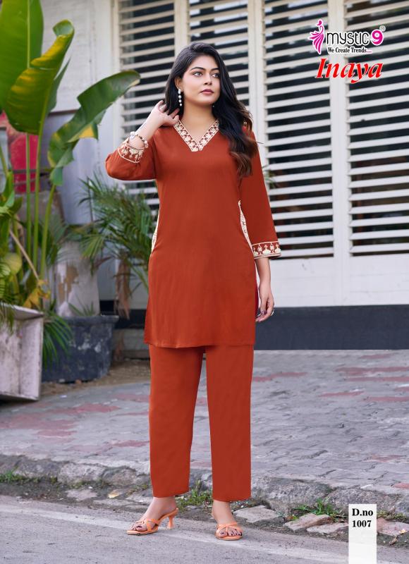 Mystic 9 Inaya Vol 1 catalog dubai co ord set wholesalers - Sanvari Fashion