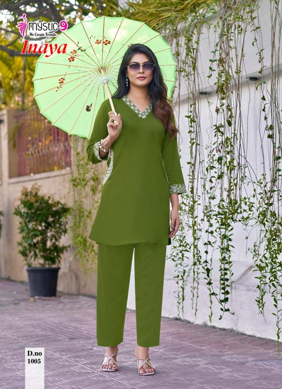 Mystic 9 Inaya Vol 1 catalog dubai co ord set wholesalers - Sanvari Fashion
