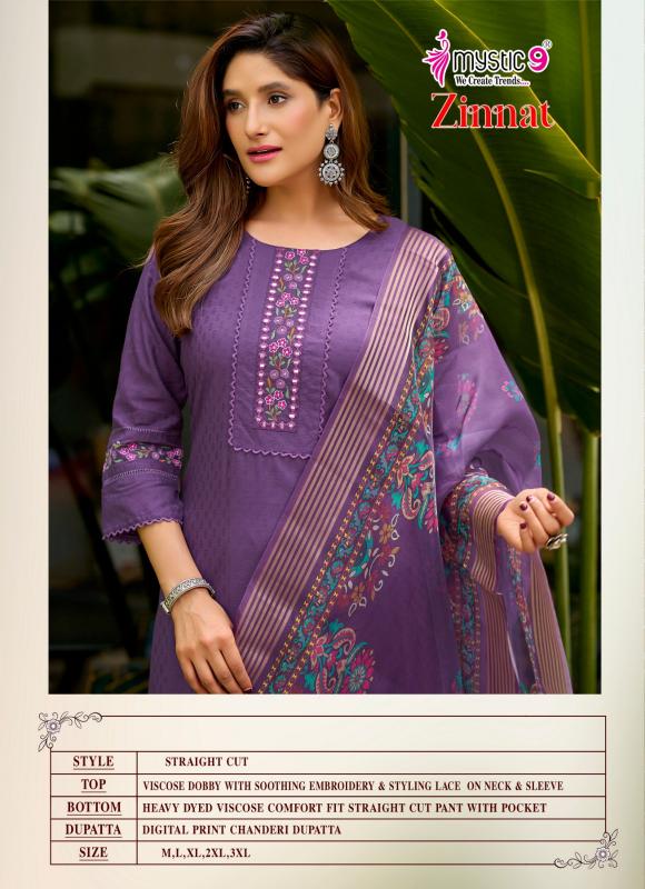 Mystic 9 Zinnat vol 1 catalog kurti wholesale market in ulhasnagar - Sanvari Fashion