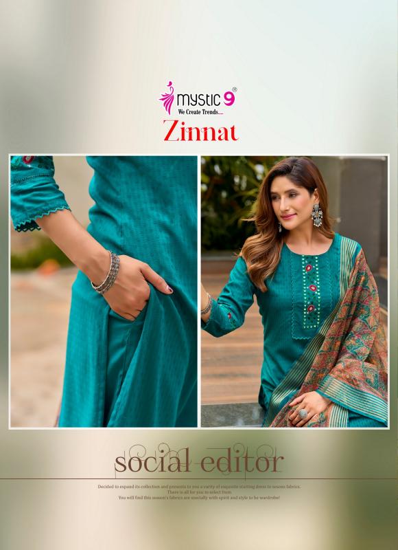 Mystic 9 Zinnat vol 1 catalog kurti wholesale market in ulhasnagar - Sanvari Fashion