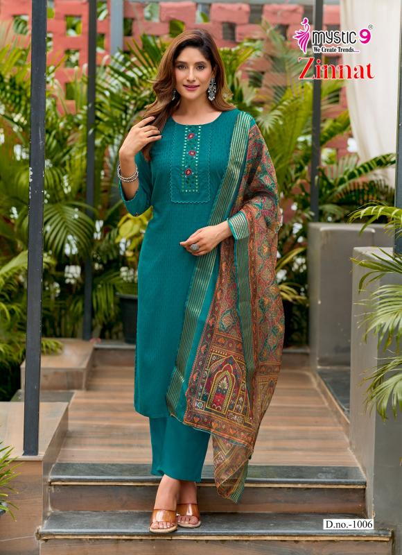 Mystic 9 Zinnat vol 1 catalog kurti wholesale market in ulhasnagar - Sanvari Fashion